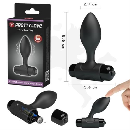 Dilatador anal vibratorio con 10 modos de vibracion